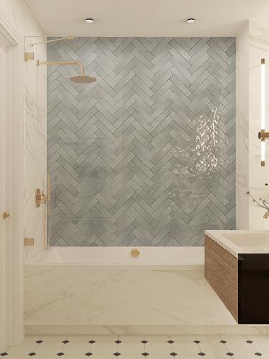 Дизайн двухкомнатной квартиры площадью 55кв.м в стиле современной классики